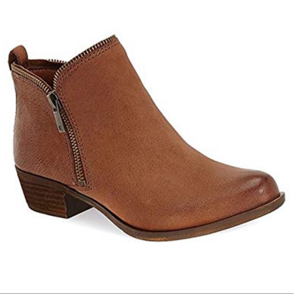Lucky Bartalino Sz 9.5 Bootie Brown Whiskey